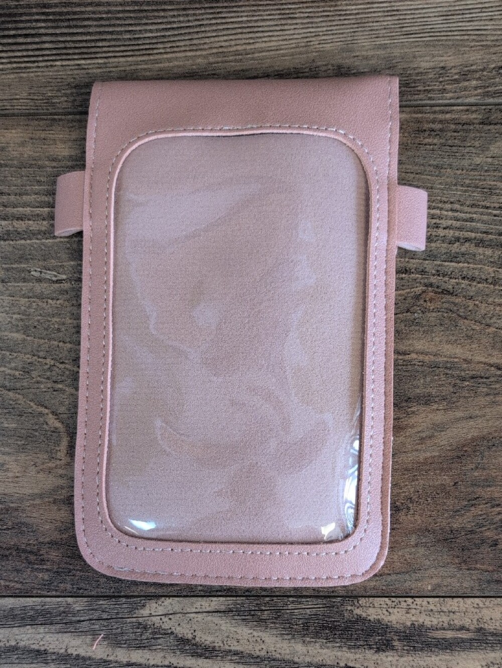 Pink Crossbody Phone Pouch with Heart Accent "Own That Sh!t" Saying NIP - Picture 4 of 4